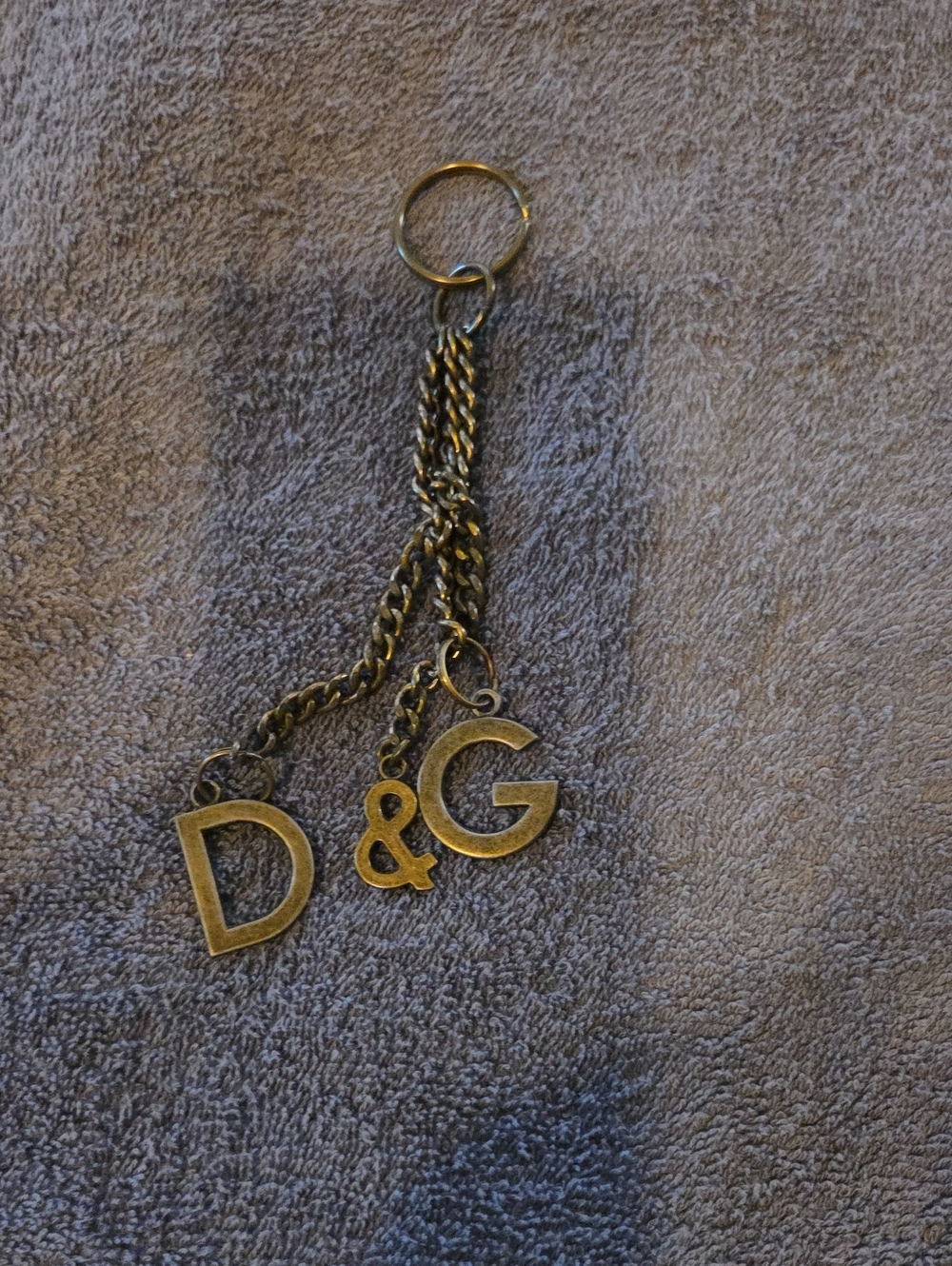 Dolce & Gabbana Gold Letter Purse Charm/ Women’s Key Chain